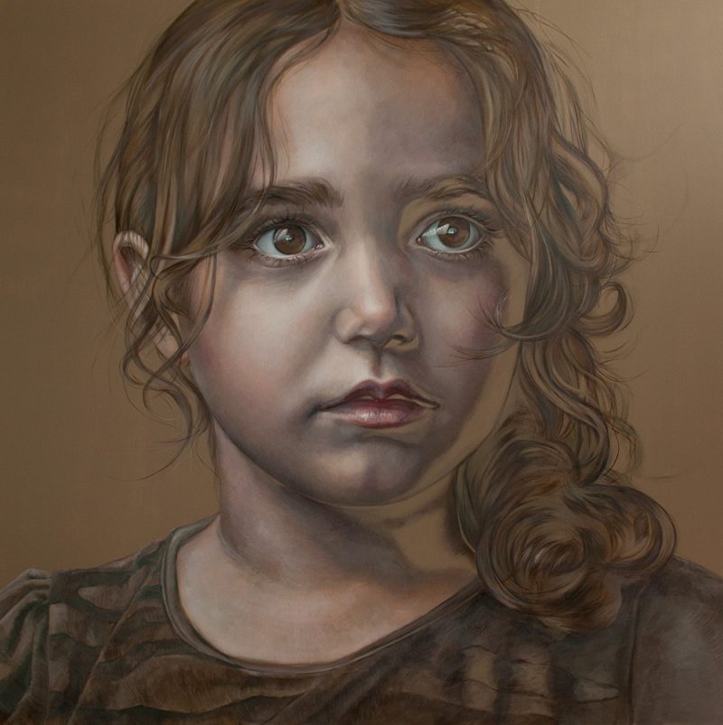 The Little Doll, 180x180cm, oil on canvas SOLD