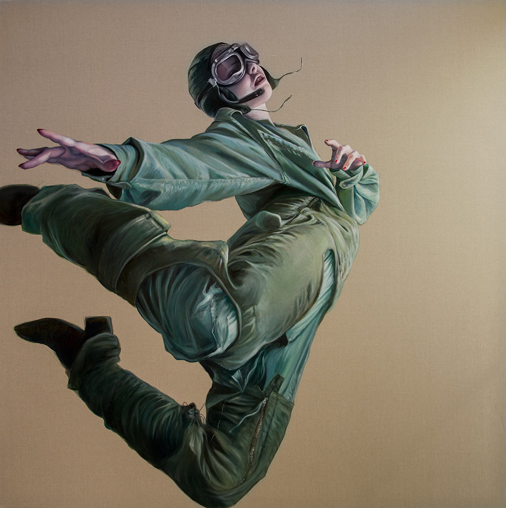 Dance me to the Edge of Reason, oil on linen, 180x180cm, SOLD
