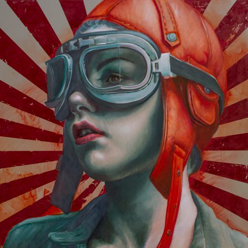 Like the Wind, oil on linen, 91x91cm, SOLD